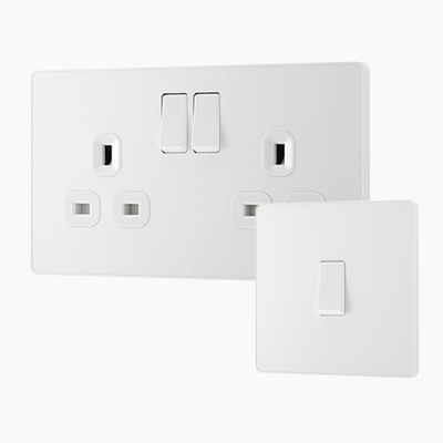 Screwless Plate Wall Socket