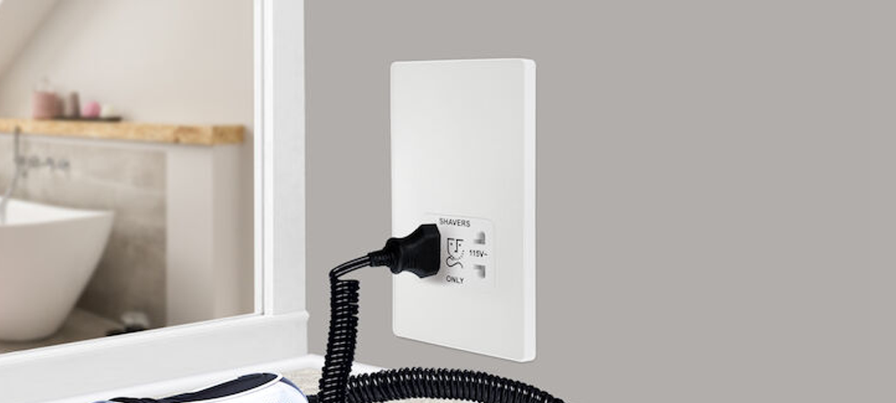 Shaver Sockets | Bathroom Sockets for Shavers | Prisma Lighting