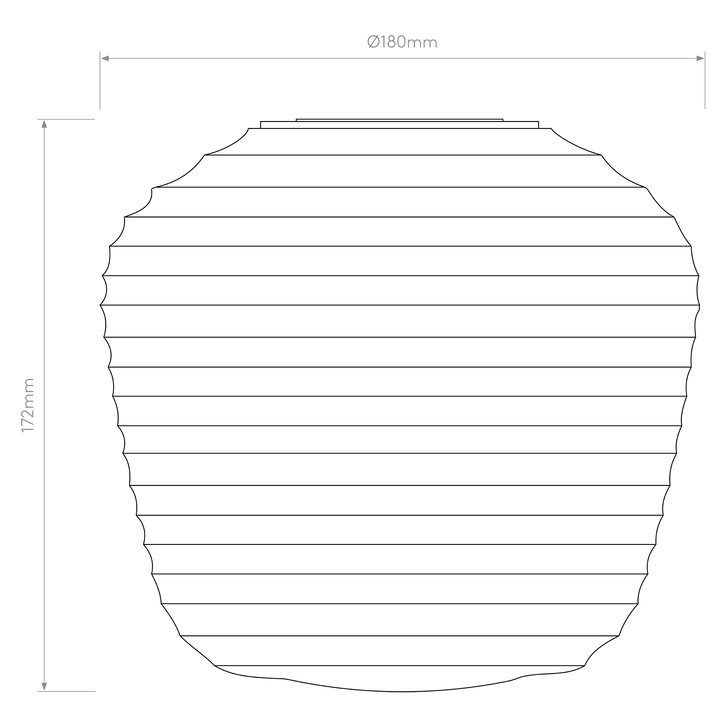 Image of Astro Nara Taper Ribbed Glass, supplied by Prisma Lighting