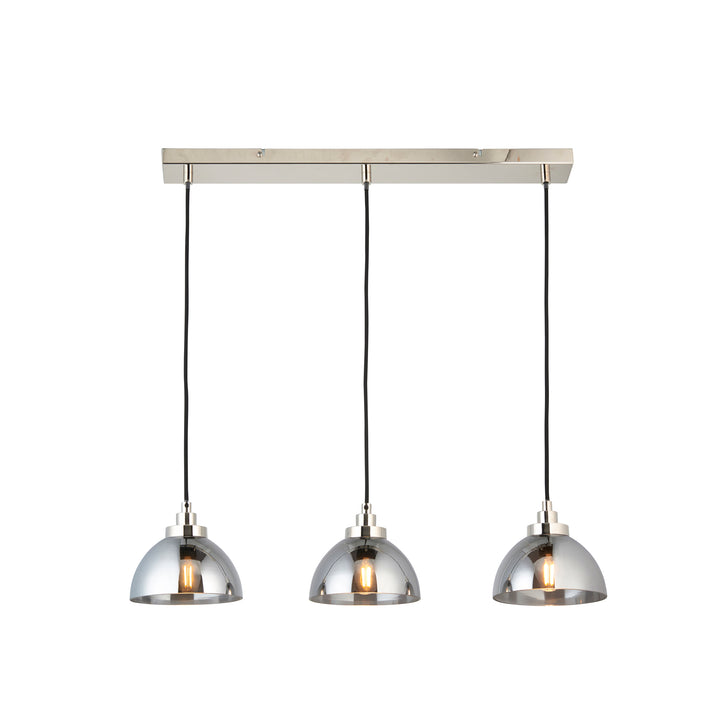 Caspa 3lt Linear Pendant Nickel