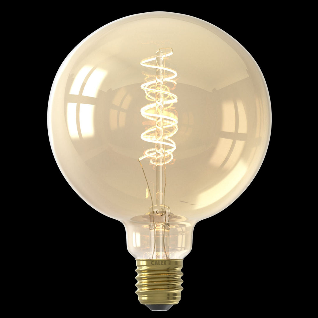 Calex LED Flex Filament Globe Lamp G125, Gold, E27, Dimmable 1001001000