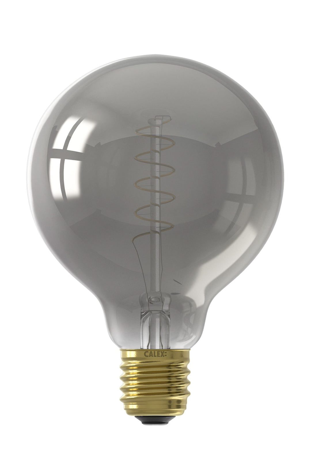 Calex LED Flex Filament Globe Lamp G95, Titanium, E27, Dimmable 1001001400