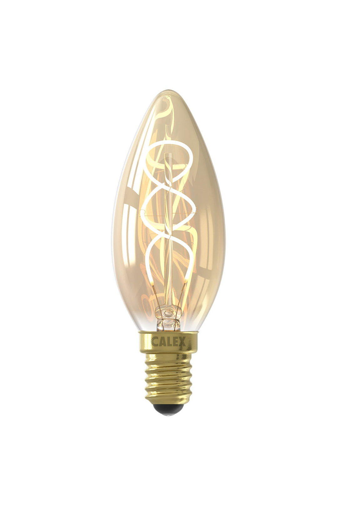 Calex Candle B35 Gold Flex Filament, E14, Dimmable with LED Dimmer 1001002900