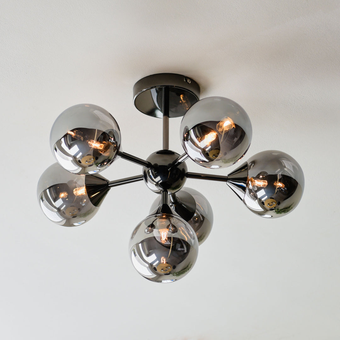 Oscar 6lt Semi flush Black