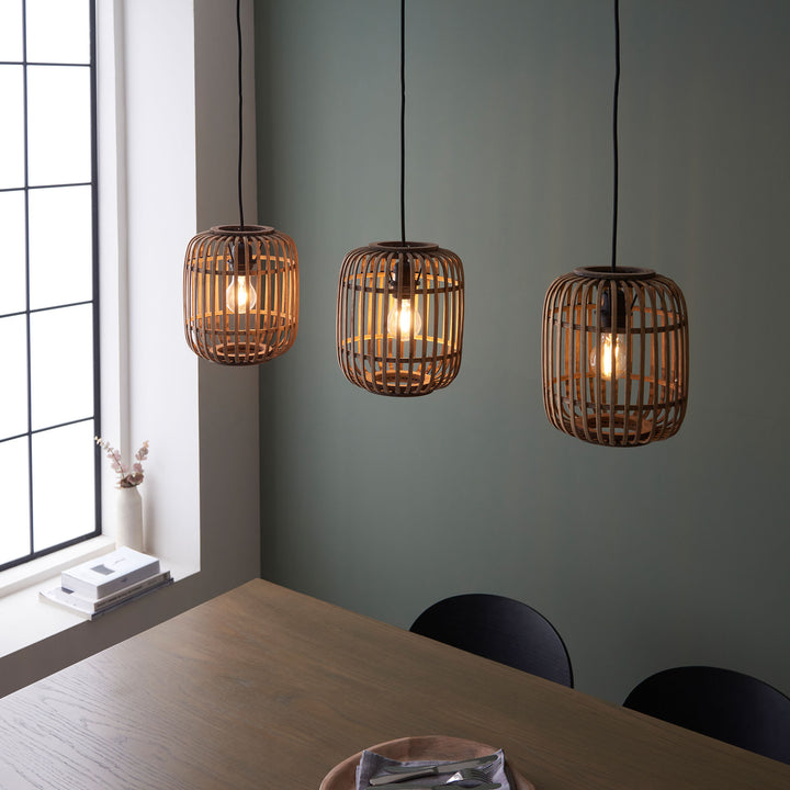 Mathias 3lt Linear Pendant Wood