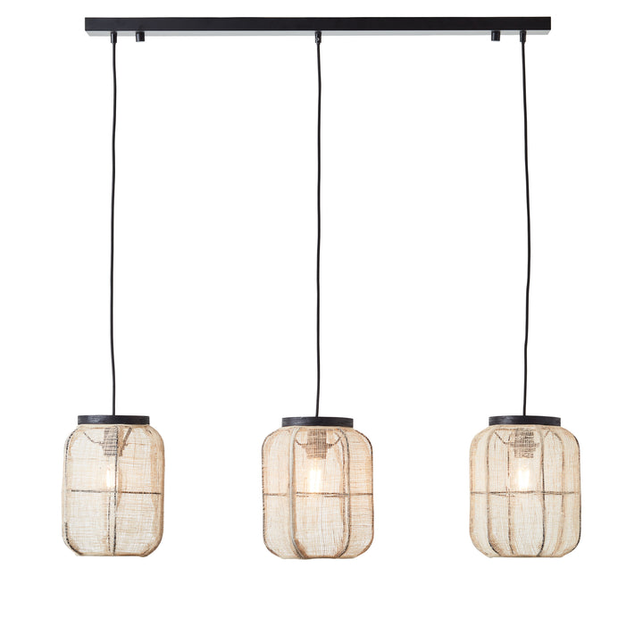 Zaire 3lt Linear Pendant Black