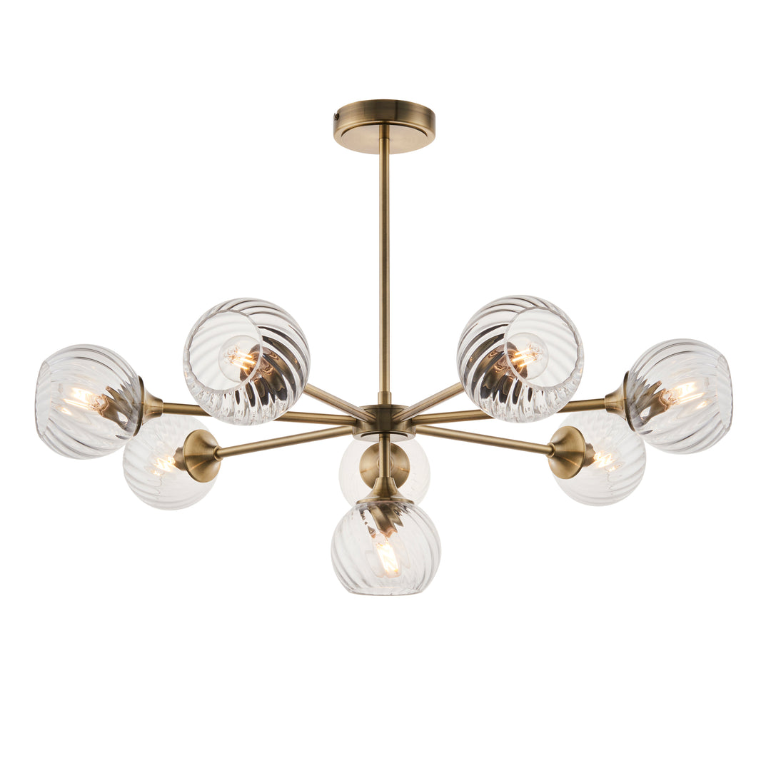 Allegra 8lt Pendant Brass