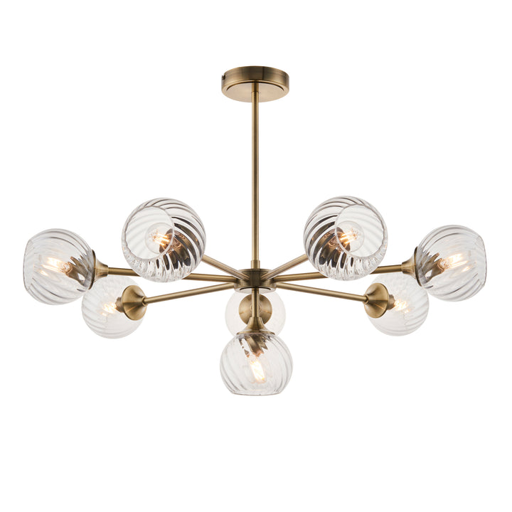 Allegra 8lt Pendant Brass