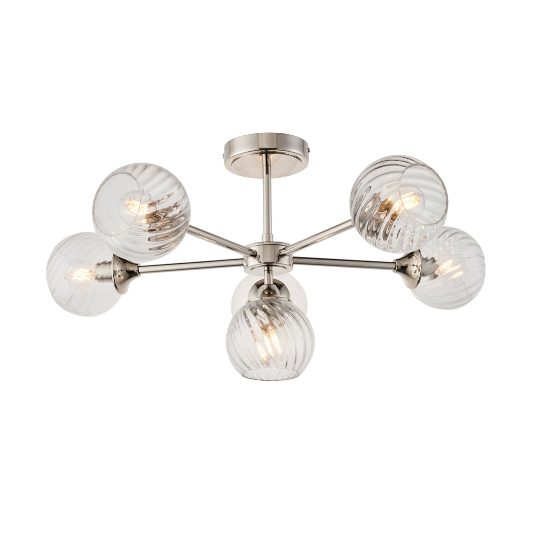 Allegra 6lt Semi Flush Nickel