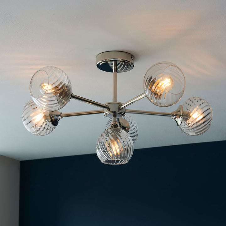 Allegra 6lt Semi Flush Nickel