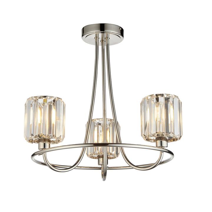 Berenice 3lt Semi flush Nickel