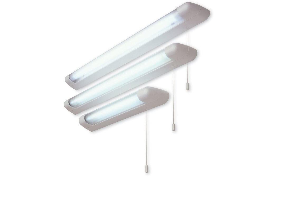 18w Fluorescent Strip Lt (Switched) White with Polycarbonate Diffuser - Prisma Lighting