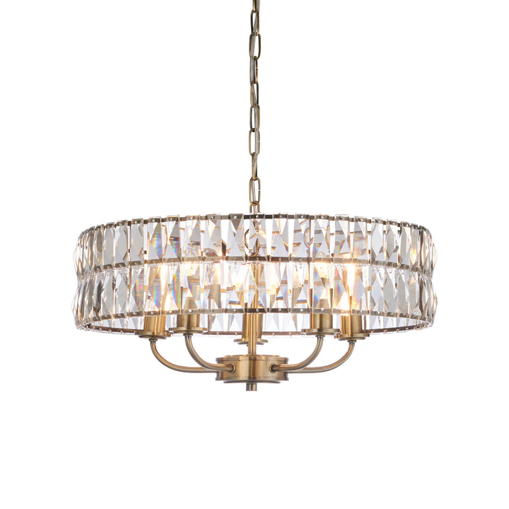 Clifton 5lt Pendant Brass