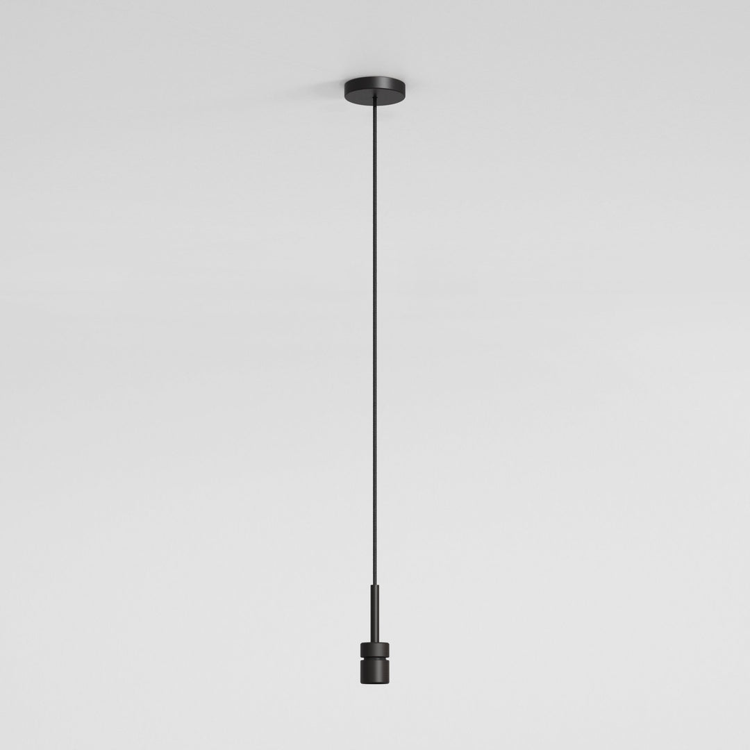 Matt Black version of Astro Pendant Suspension Kit 4, minimalist profile