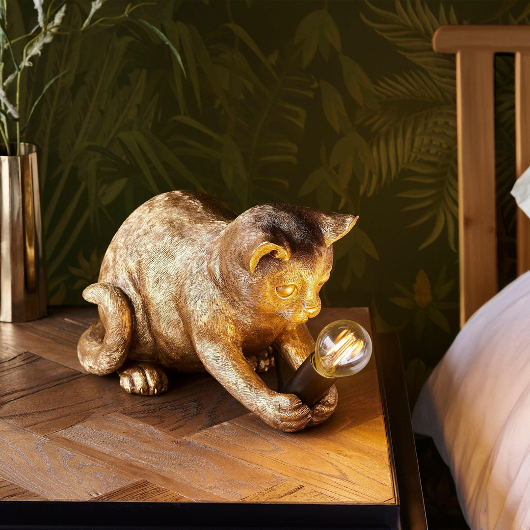 Kitten Table Lamp | Vintage Gold - Prisma Lighting