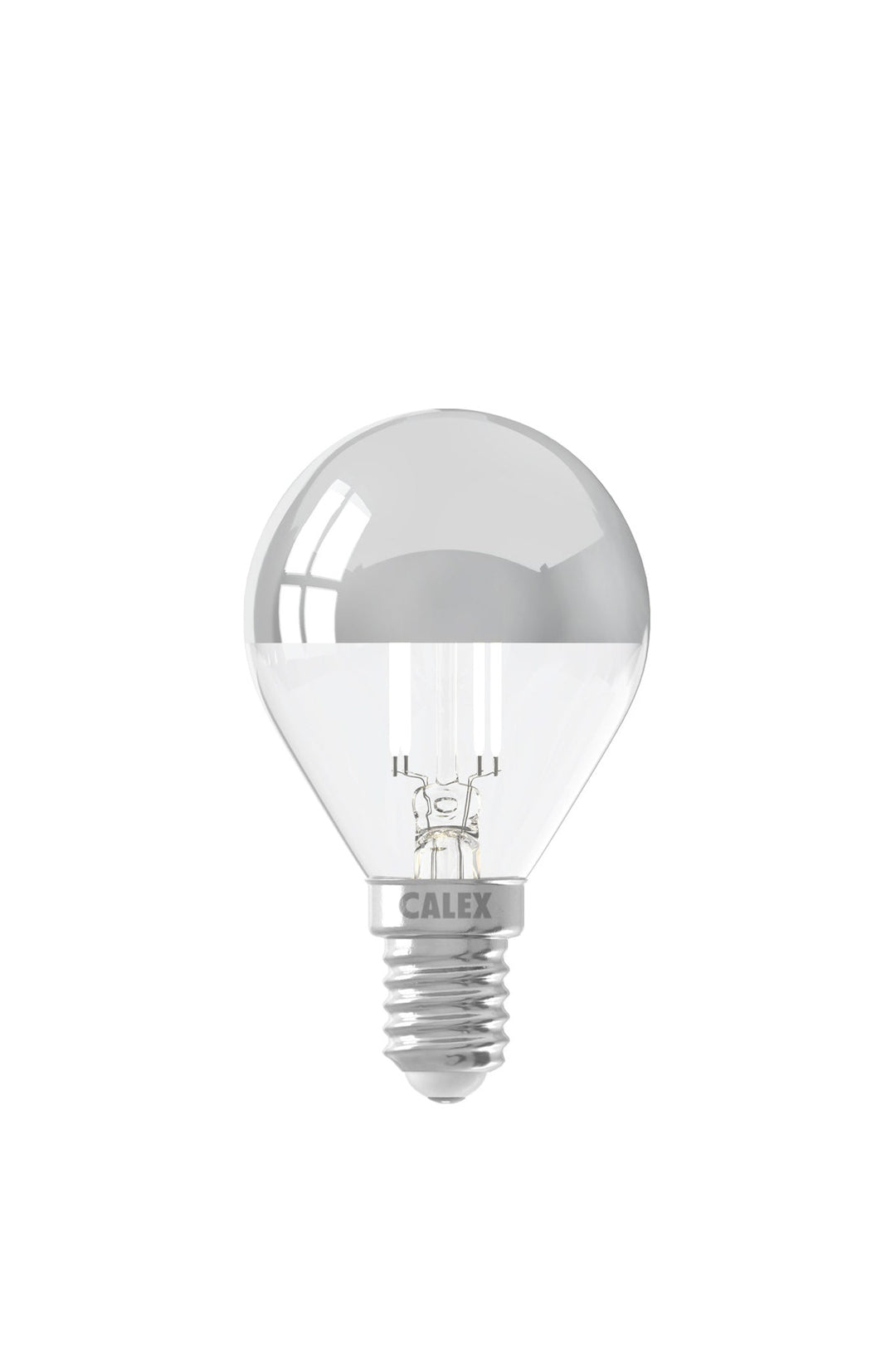 Calex LED Warm Filament Top-Mirror Ball Lamp P45, Chrome, E14, Dimmable 1101001000