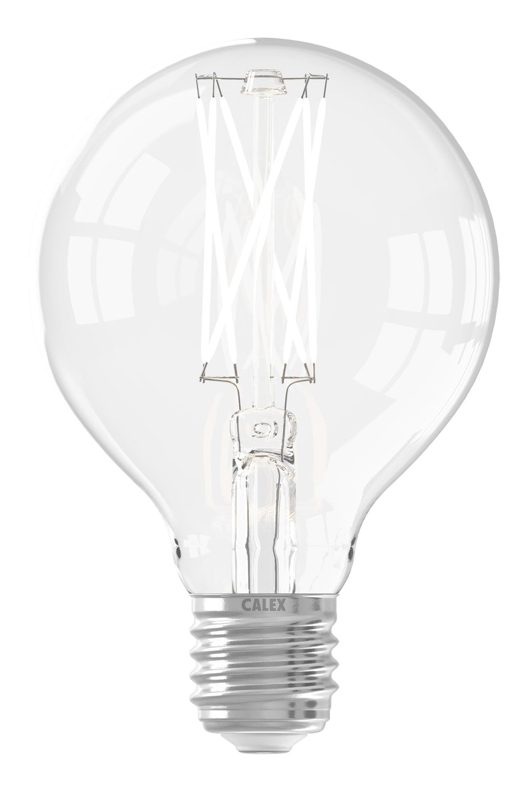 Calex LED Warm Filament Globe Lamp G80, Clear, E27, Dimmable 1101002300