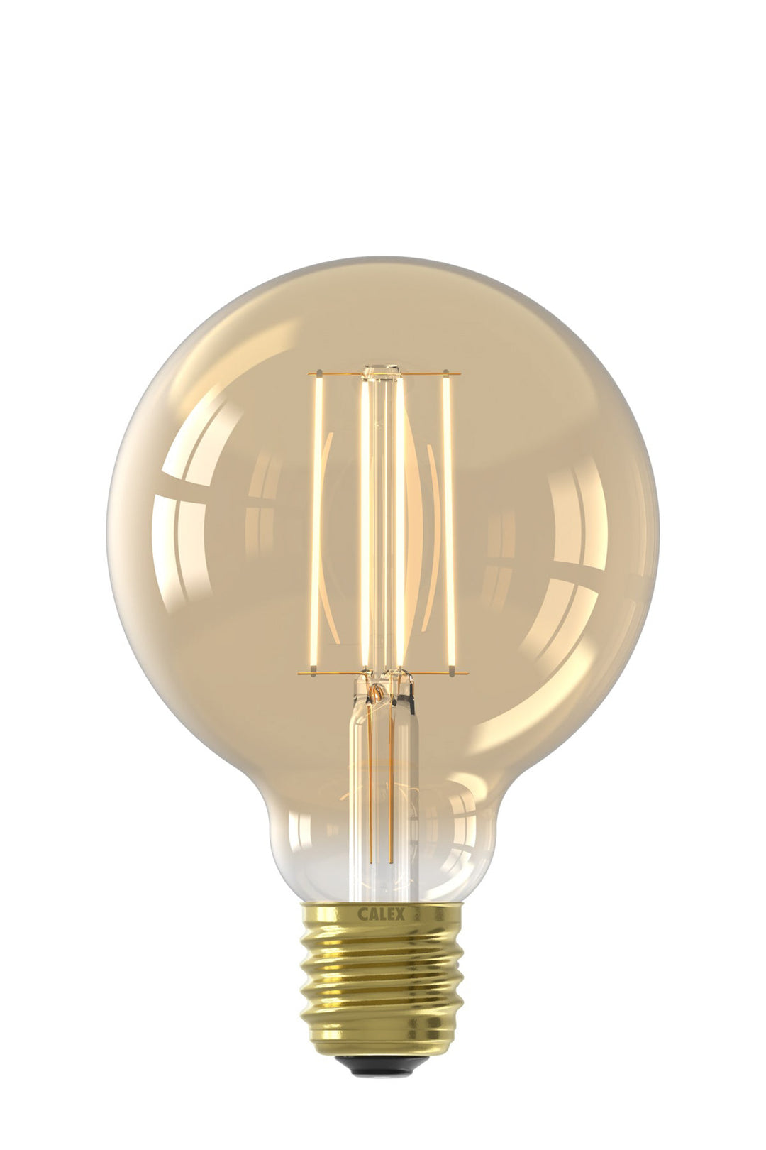 Calex LED Warm Filament Globe Lamp G95, Gold, E27, Dimmable 1101002800