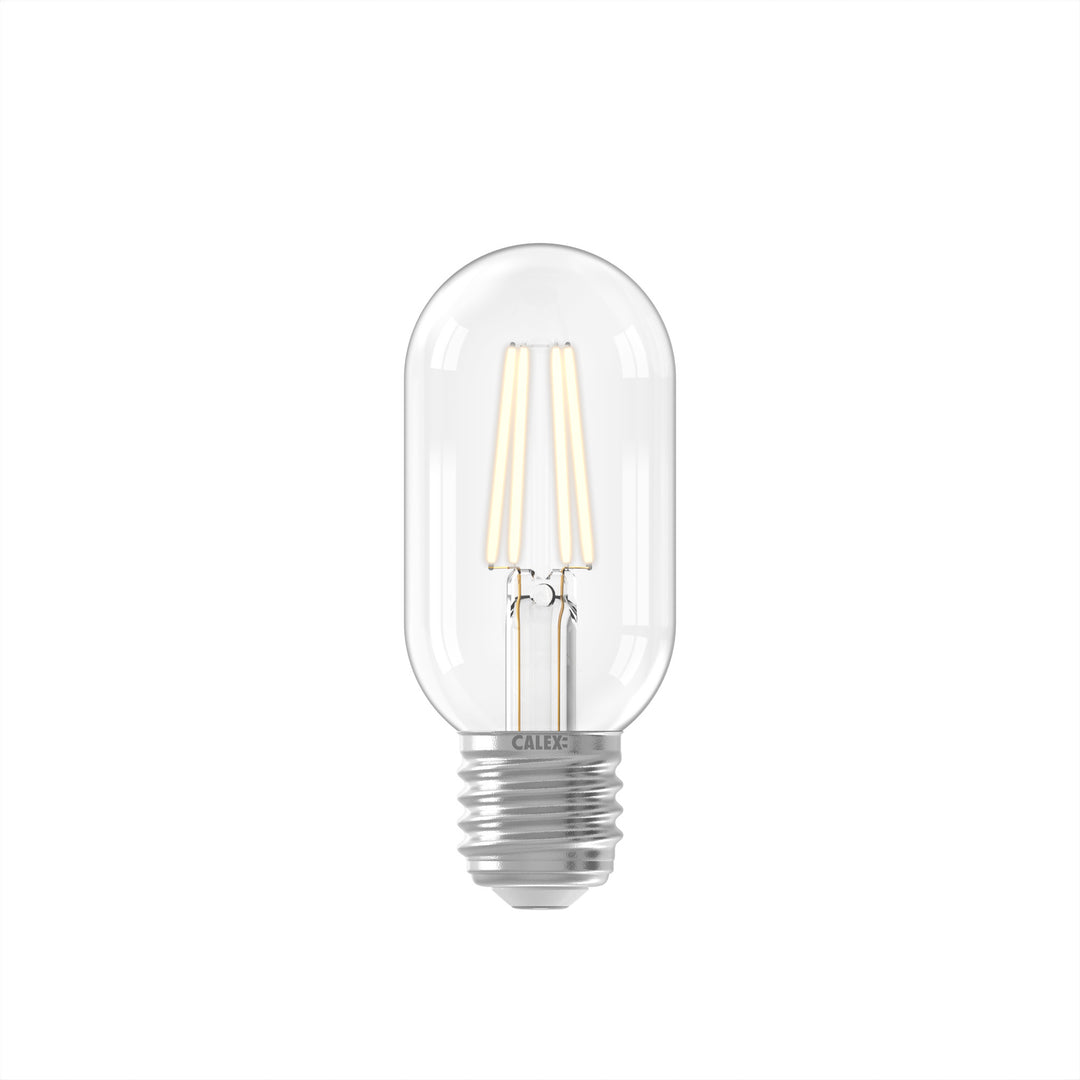 Calex LED Warm Filament Tube Lamp T45x110, Clear, E27, Dimmable 1101004000