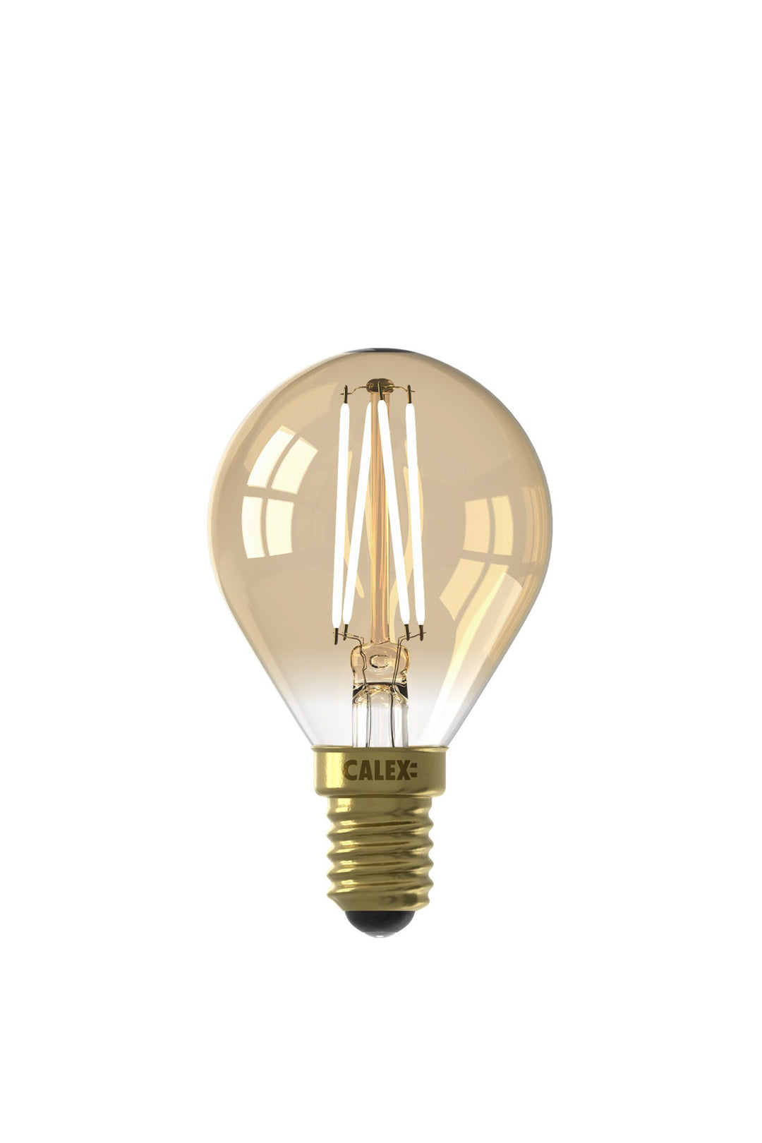 Calex LED Warm Filament Ball Lamp P45, Gold, E14, Dimmable 1101004400