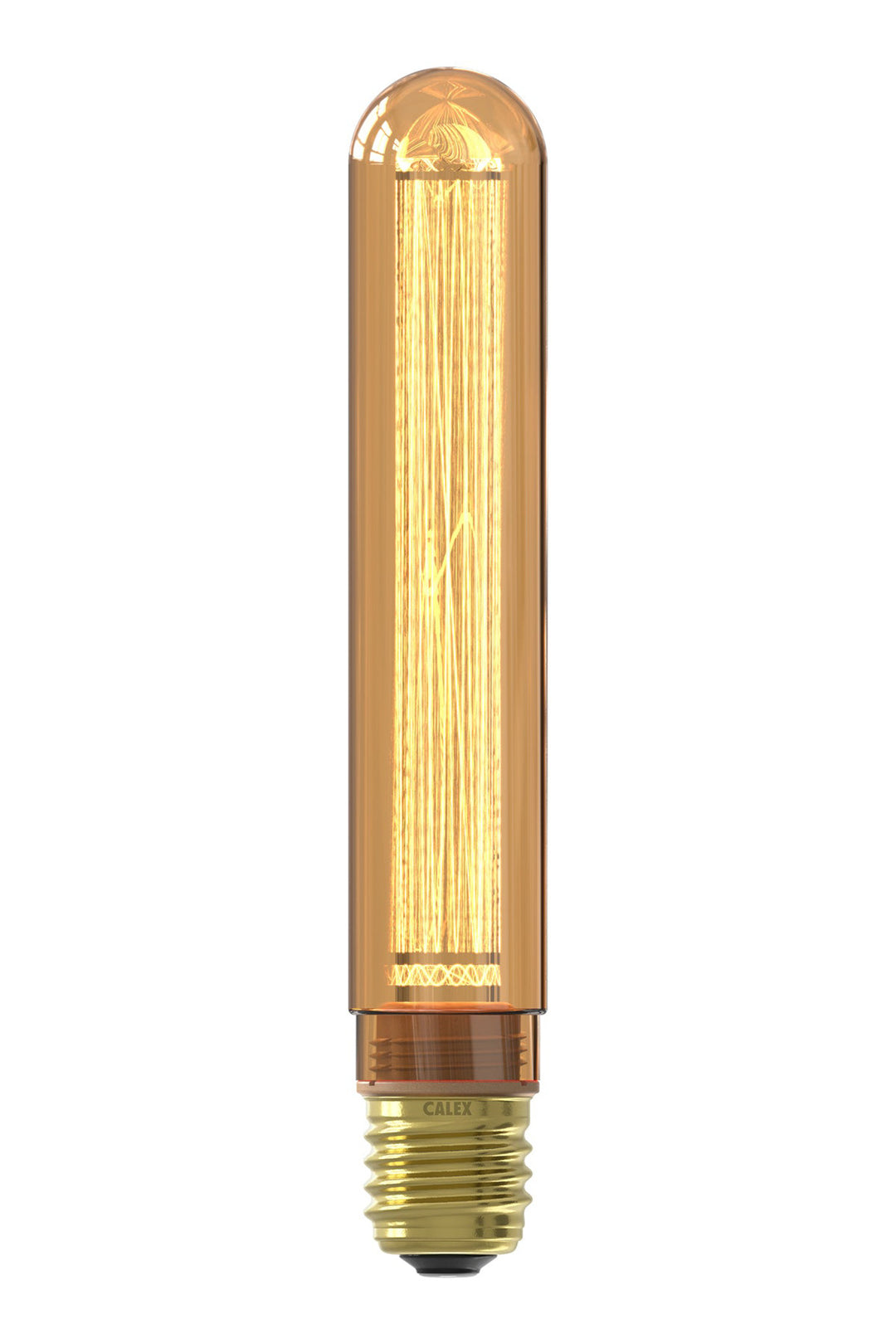Calex LED Glass Fibre Tube T30x185 Gold, E27, Dimmable with LED Dimmer 1201001700