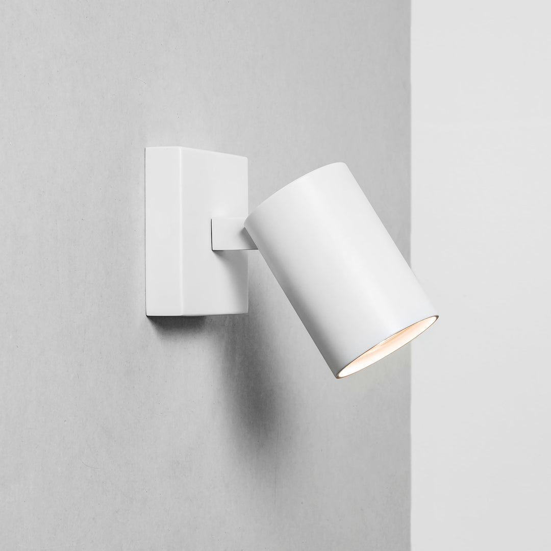 Astro Ascoli Single Spotlight in Matt Black, Matt Nickel, Textured White, and Bronze – Adjustable Ceiling Fixture