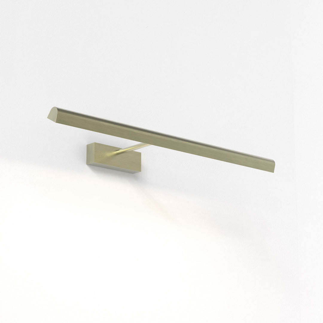 Astro Renoir 680 LED picture light in Matt Brushed Brass, wall-mounted
