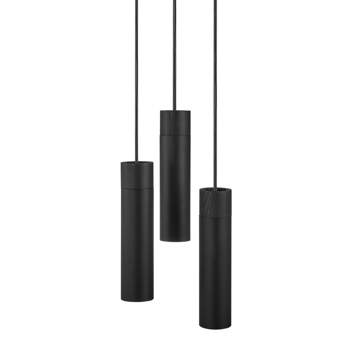 Tilo - 3 Pendant Pendant Light Black