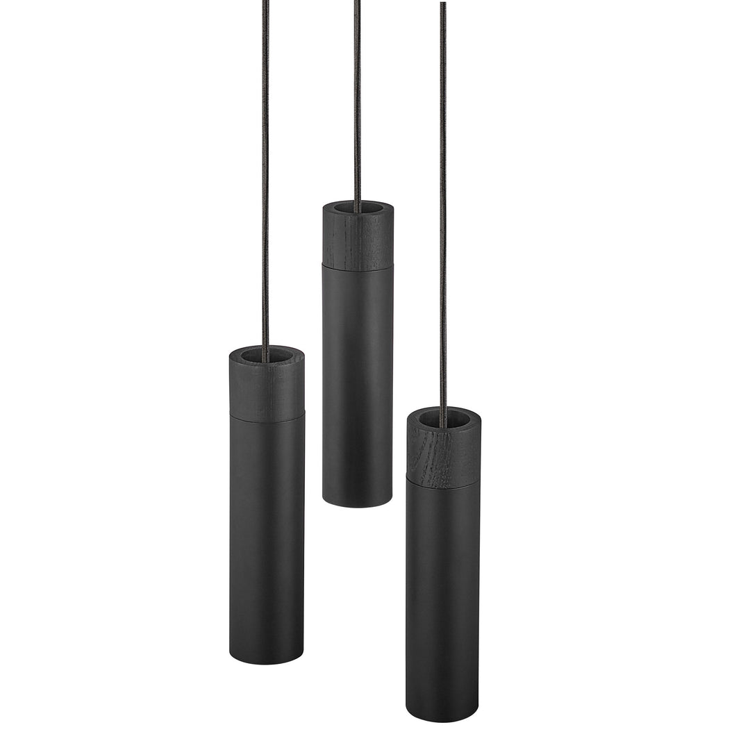 Tilo - 3 Pendant Pendant Light Black