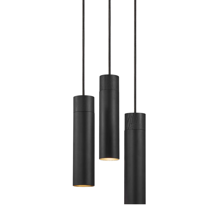 Tilo - 3 Pendant Pendant Light Black