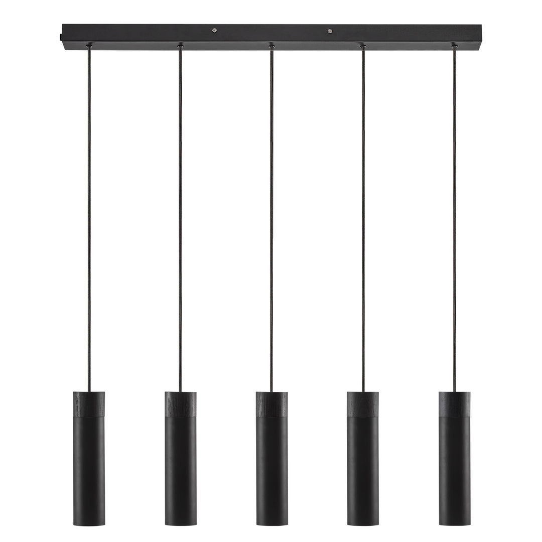 Tilo - 5 Pendant Pendant Light Black