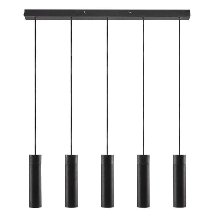 Tilo - 5 Pendant Pendant Light Black