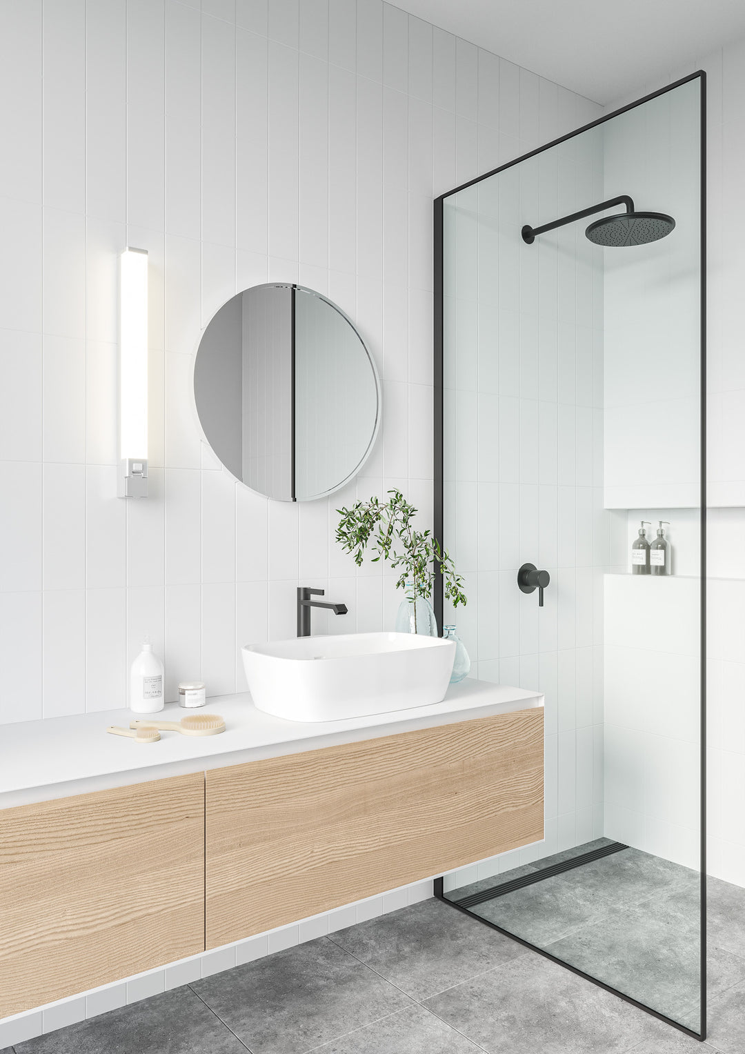 Sjaver | Bath | White Bathroom Light White