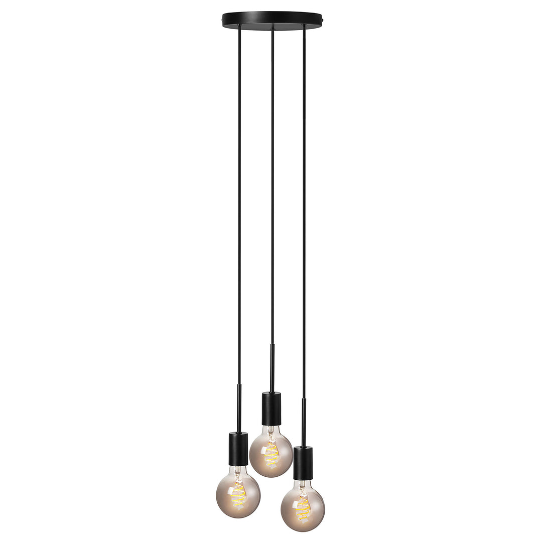 Paco |3- Pendant | Black Pendant Light Black