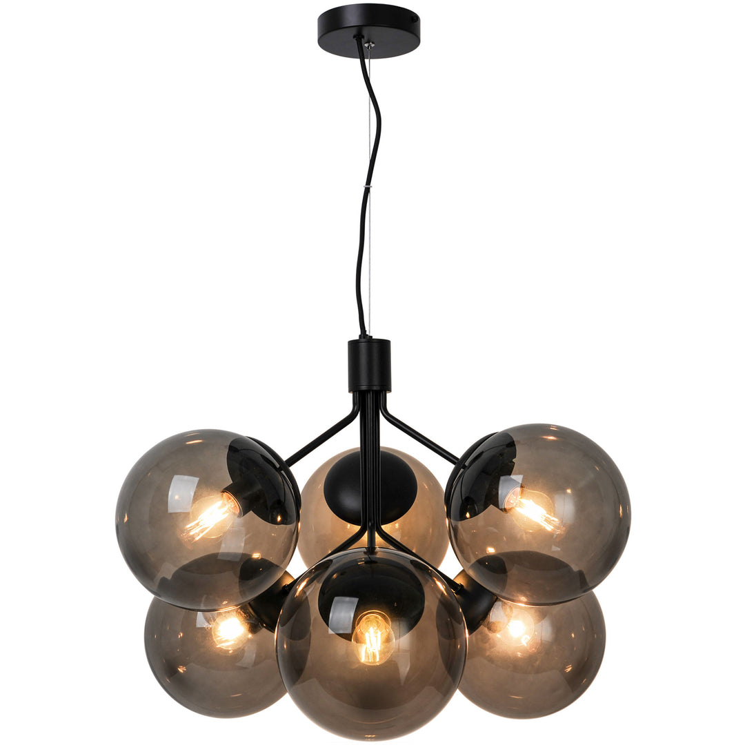 Ivona | 6-Pendant | Black Pendant Light Black