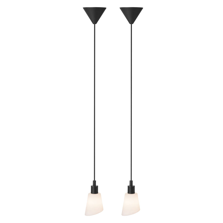 Molli | Pendant | Black/Opalw. Pendant Light Black