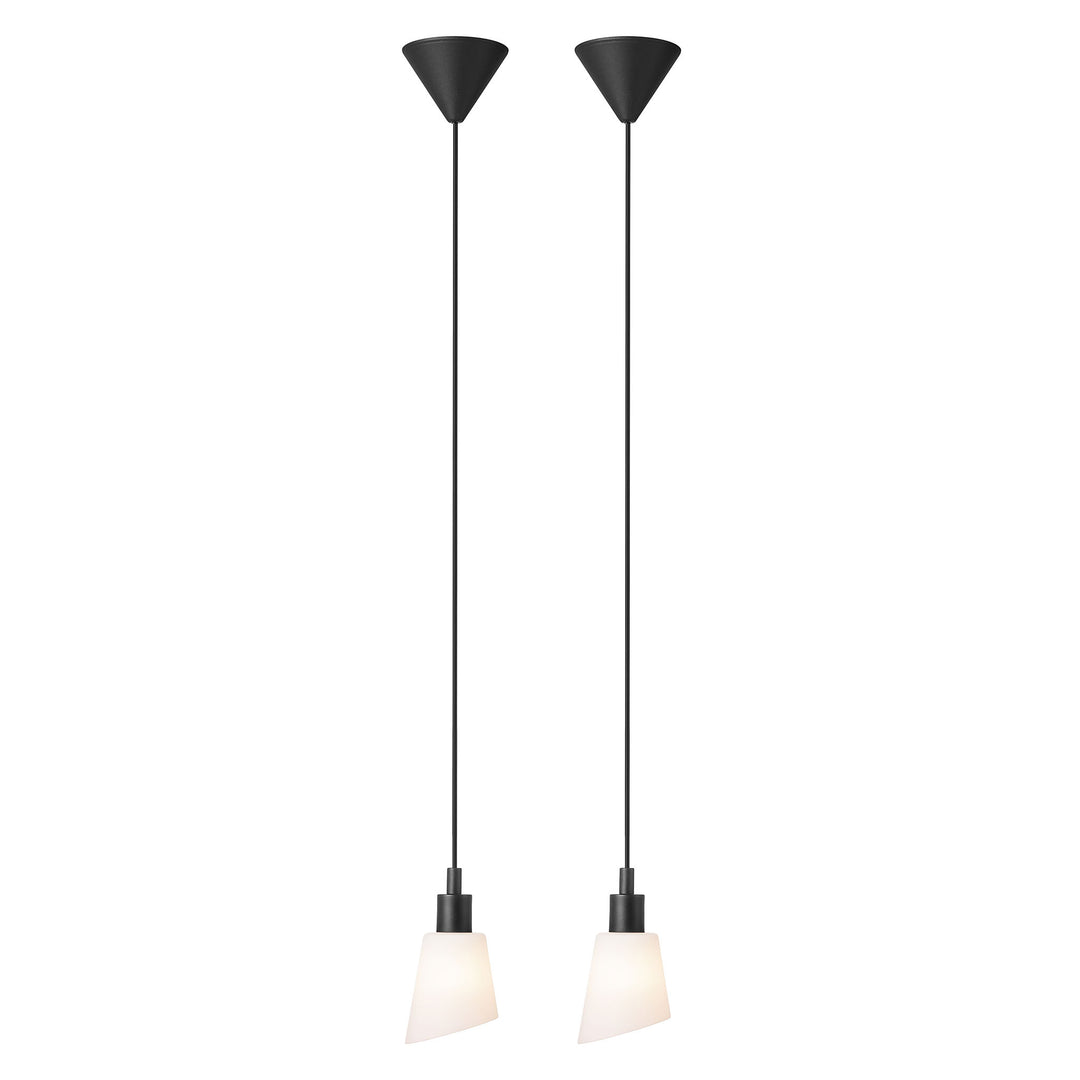 Molli | Pendant | Black/Opalw. Pendant Light Black