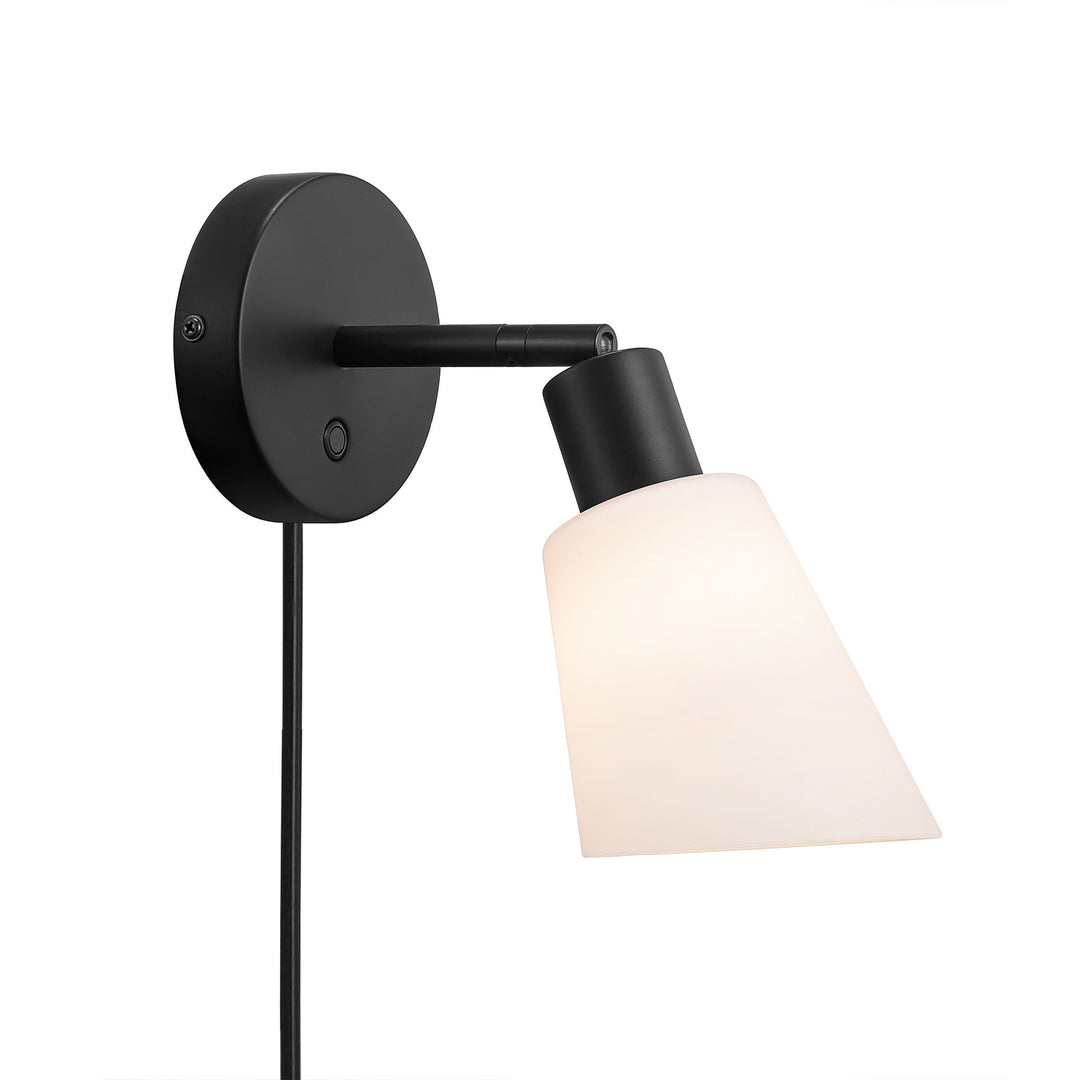 Molli | Wall | Black/Opalw. Wall Light Black