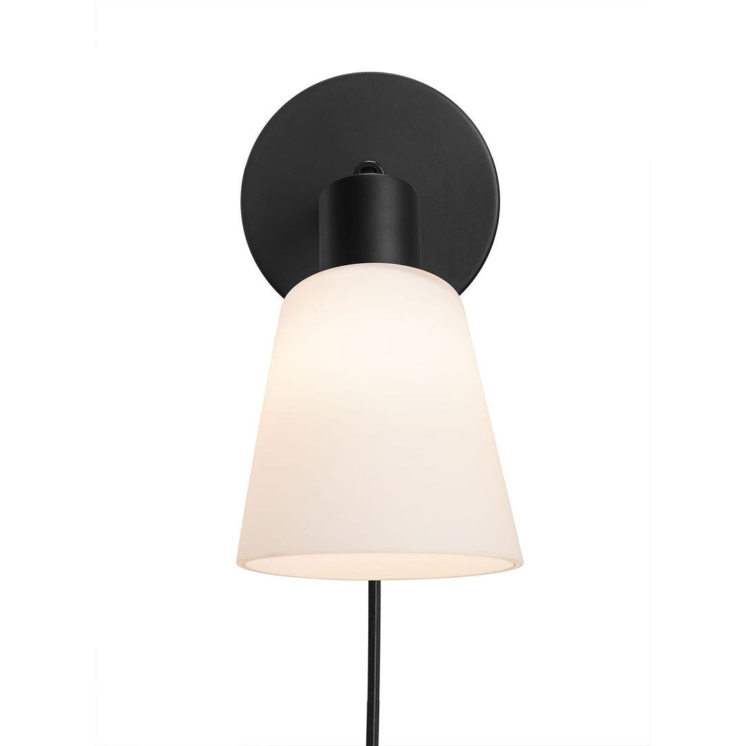 Molli | Wall | Black/Opalw. Wall Light Black