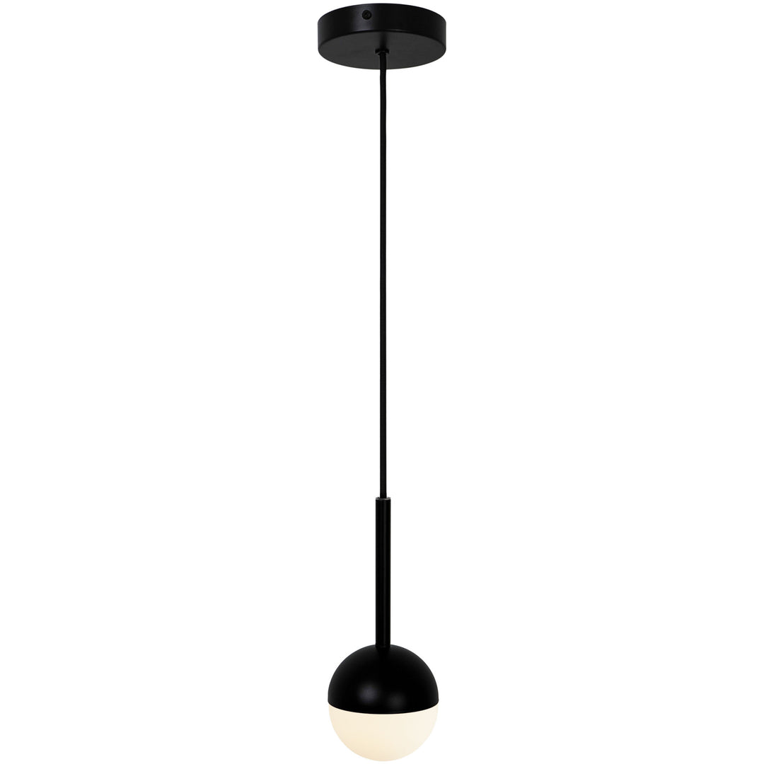 Contina | Pen. | Black/Opalw. Pendant Light Black