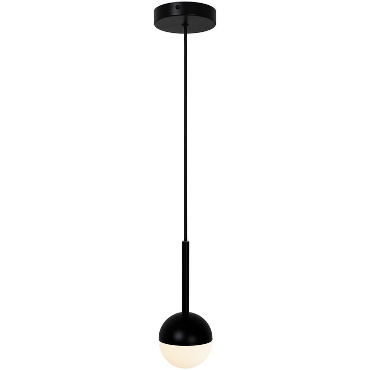 Contina | Pen. | Black/Opalw. Pendant Light Black