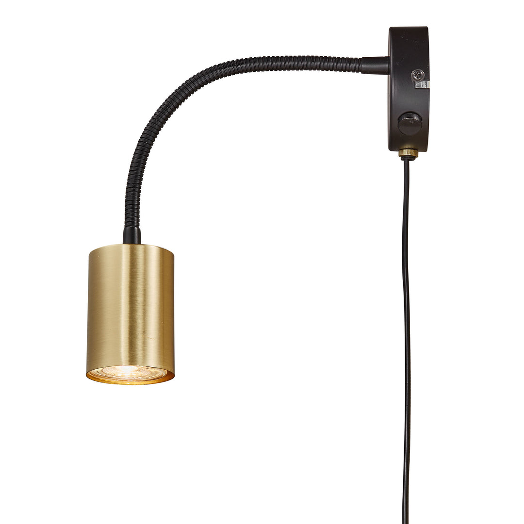 Explore Wall Flex GU10 Brass Wall Light Brass