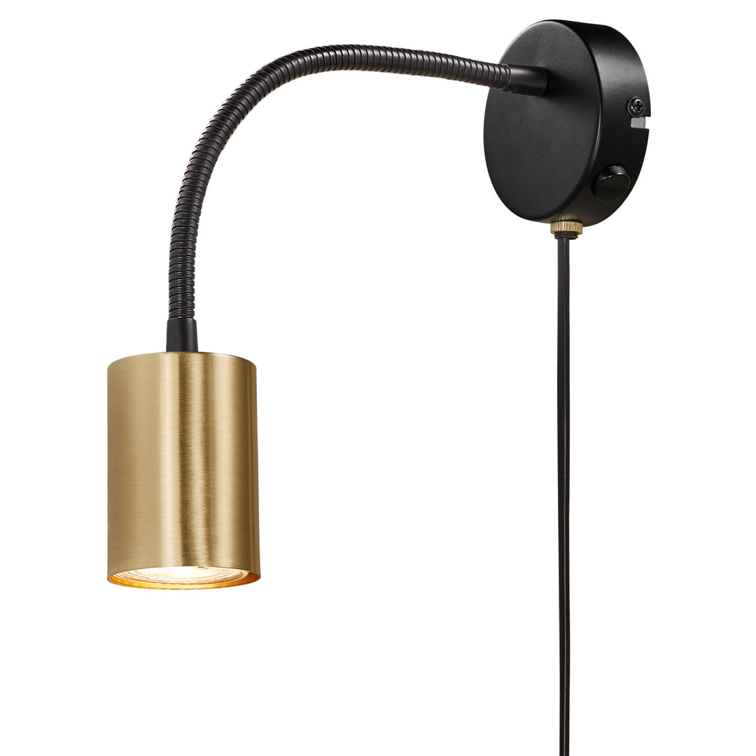 Explore Wall Flex GU10 Brass Wall Light Brass