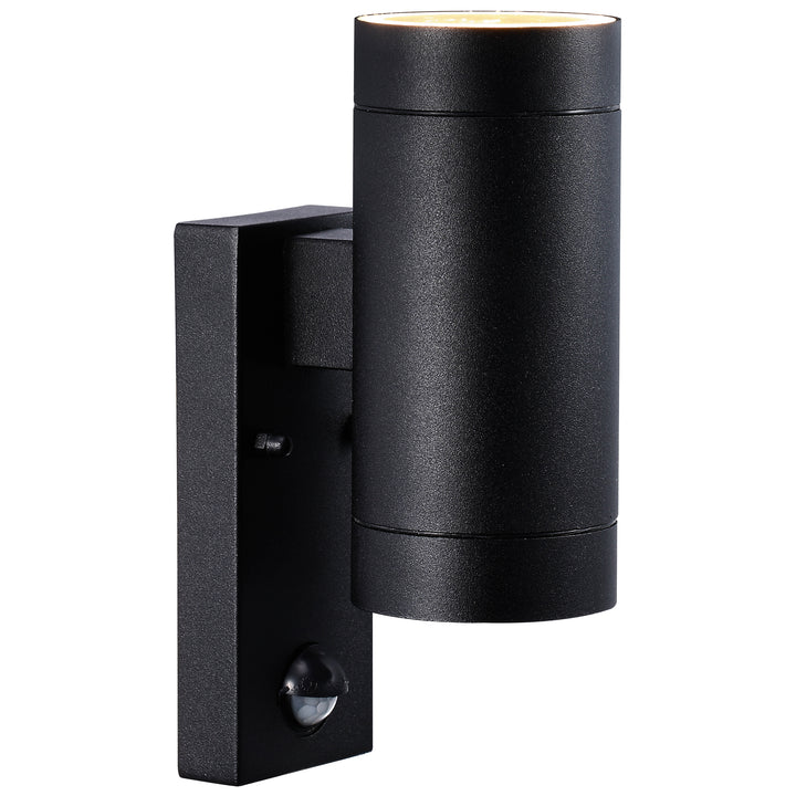 Tin Maxi Double Sensor Wall Light Black