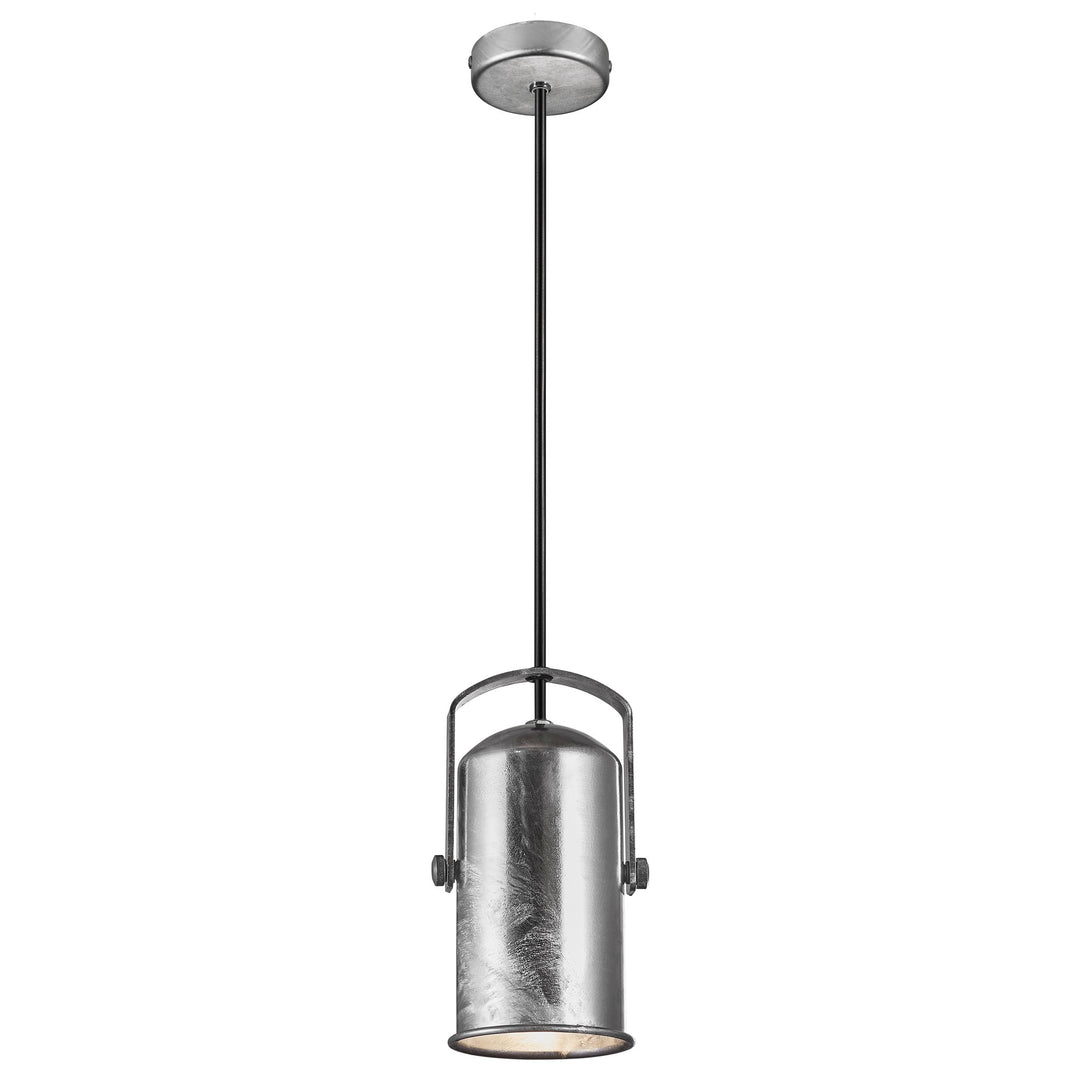 Porter 9 Pendant E27 Galv Pendant Light Galvanized