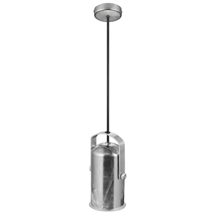 Porter 9 Pendant E27 Galv Pendant Light Galvanized