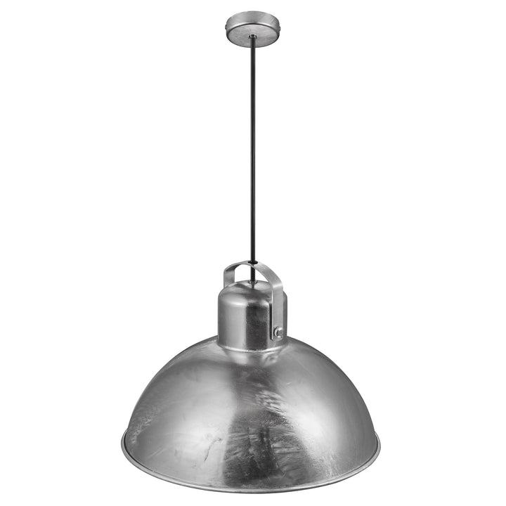 Porter 40 Pendant E27 Galv Pendant Light Galvanized