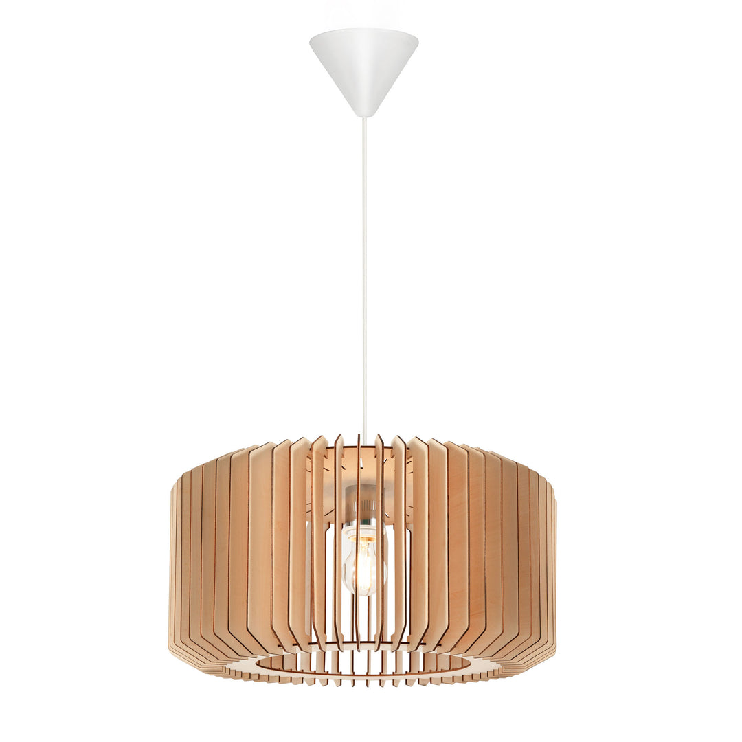 Asti 50 Pendant E27 Wood  Pendant Light Nature