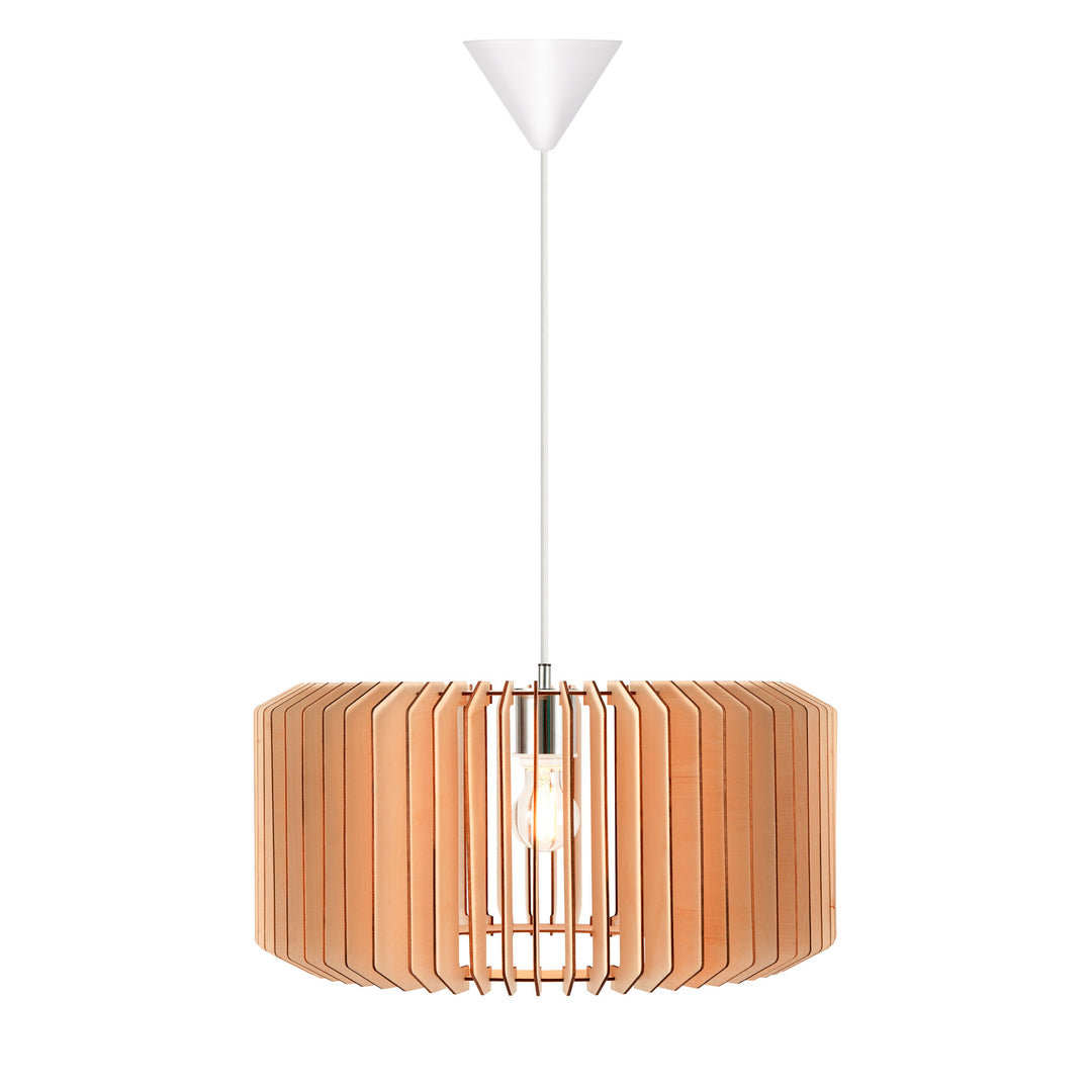 Asti 50 Pendant E27 Wood  Pendant Light Nature