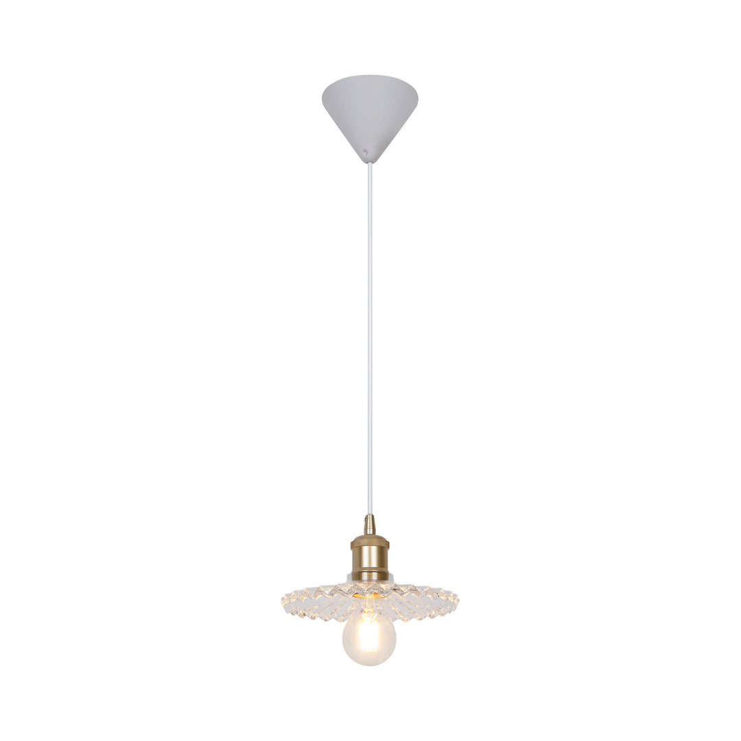 Torina 20 Pendant E27 Clear Glass Pendant Light Clear